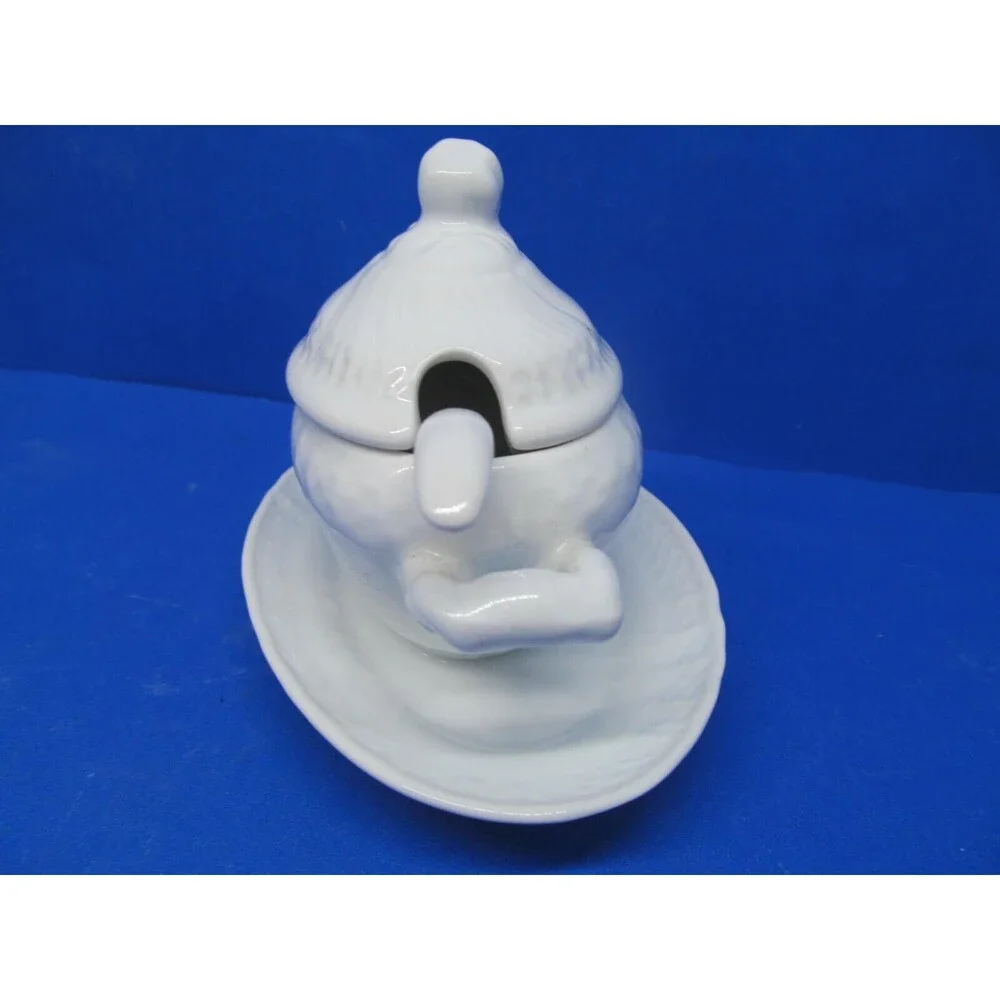 Mikasa Medici Small Mustard pot Condiment Dish With Lid And Spoon